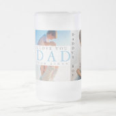 パパの男の子の写真のコラージュ フロストグラスビールジョッキ (中央)