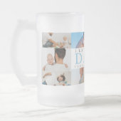 パパの男の子の写真のコラージュ フロストグラスビールジョッキ (左)