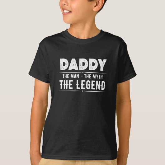 パパの男の神話の伝説 Tシャツ (正面)