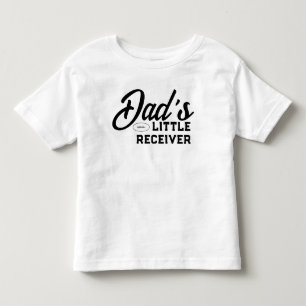 パパの相棒アメリカンフットボールかわいい少年 トドラーTシャツ