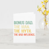 パパの相棒 伝説の男 悪い影響を与えるお父さん カード (黄色い花)