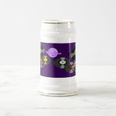 パパの石のMoonDreamsのレトロはビールステインを記録します ビールジョッキ (中央)