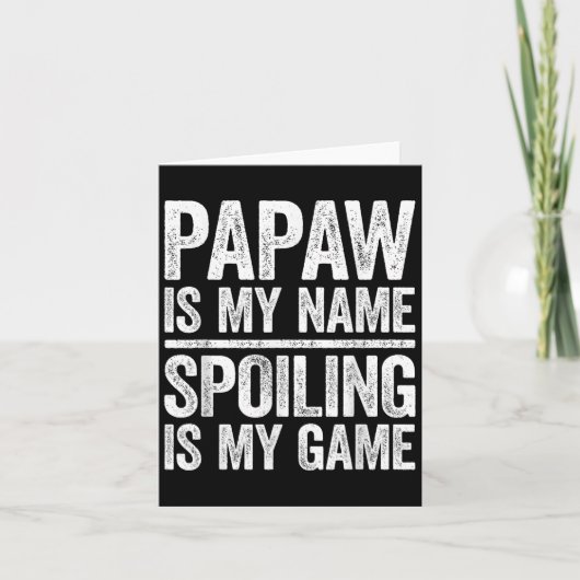 パパの私の名前、甘やかすのが私のゲームTシャツ メンズ ファット カード (正面)