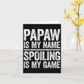 パパの私の名前、甘やかすのが私のゲームTシャツ メンズ ファット カード (黄色い花)