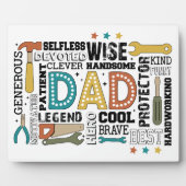 パパの究極のツールキット：愛と強さで構築 フォトプラーク (正面)