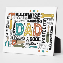 パパの究極のツールキット：愛と強さで構築 フォトプラーク