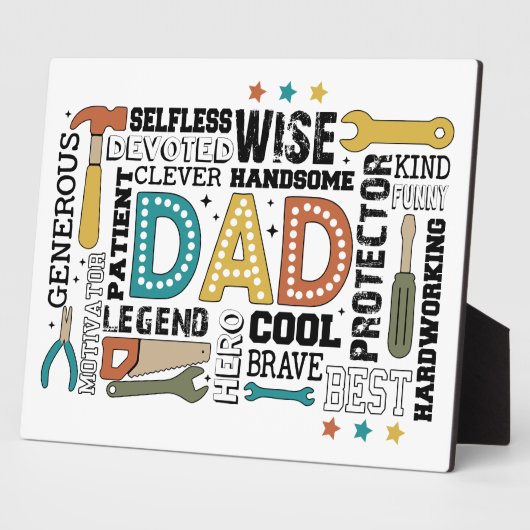 パパの究極のツールキット：愛と強さで構築 フォトプラーク (側面)