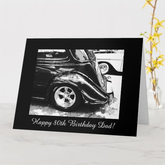パパの第80誕生日 カード (黄色い花)