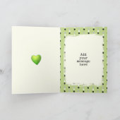 パパの緑と黒の誕生日 カード (内部)