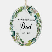 パパの緑のオーナメントクリスマスプレゼント セラミックオーナメント (右)