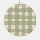 パパの緑のオーナメントクリスマスプレゼント セラミックオーナメント (裏面)