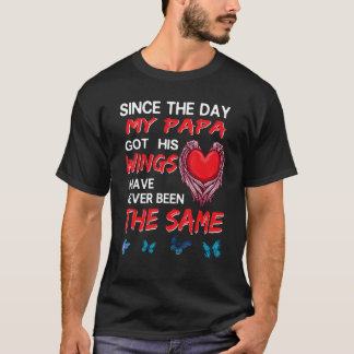パパの翼が得見えない日から Tシャツ