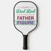 パパの肉体ではない、父親のシンボル タイポグラフィ ピックルボールラケット (裏面)