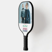 パパの肉体ではない、父親のシンボル タイポグラフィ ピックルボールラケット (左)