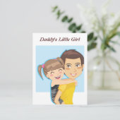 パパの背中乗り ポストカード (スタンド正面)