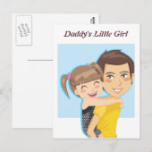 パパの背中乗り ポストカード (正面/裏面)