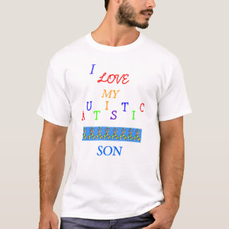 パパの自閉症のLove~Son! ~の大人のTシャツ Tシャツ