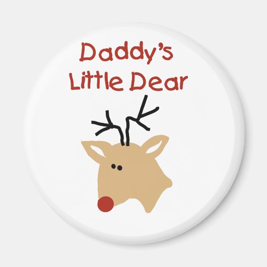 パパの親愛Tシャツとプレゼント マグネット (正面)