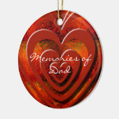 パパの記憶は、個人化なります セラミックオーナメント (左)