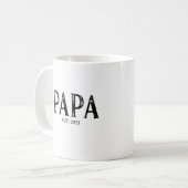 パパの設立年 コーヒーマグカップ (正面左)