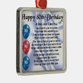 パパの詩の第80誕生日 メタルオーナメント (右)