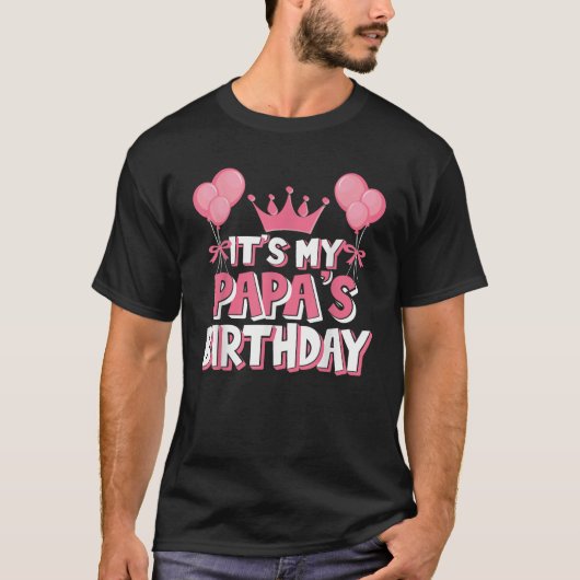 パパの誕生日お祝い Tシャツ (正面)