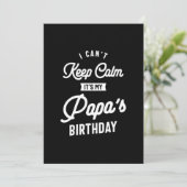 パパの誕生日だから我慢できない！ 招待状 (スタンド正面)