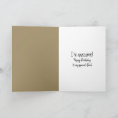 パパの誕生日とTVセットからベビーがクロールされる カード (内部)