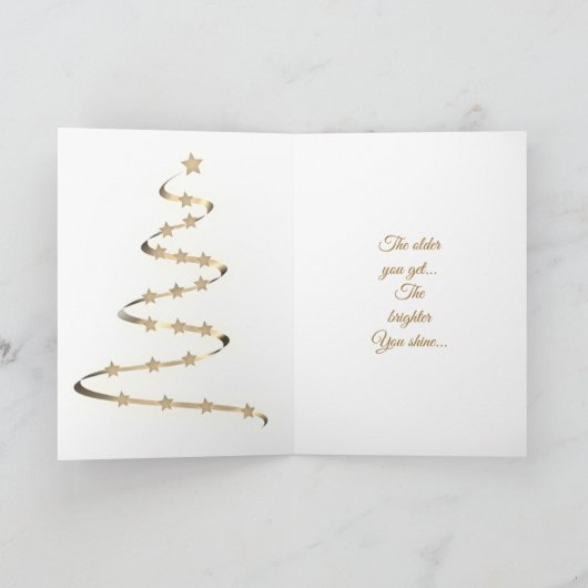 パパの誕生日の贅沢でモダンなデザイン カード (内部)