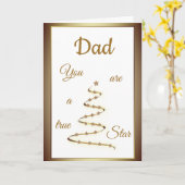 パパの誕生日の贅沢でモダンなデザイン カード (黄色い花)