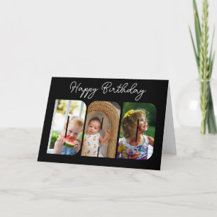パパの誕生日カード写真コラージュ家族 カード