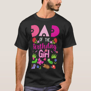 パパの誕生日ガールバグ昆虫日パーティー Tシャツ