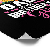 パパの誕生日ガールユニコーンガールズファミリー ポスター (角)