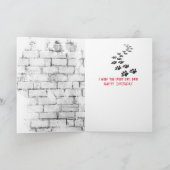 パパの誕生日ゴールデンレトリバーTシャツカード カード (内部)