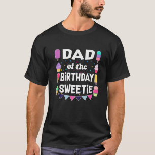 パパの誕生日スウィーティアイスクリームコーンポシック Tシャツ