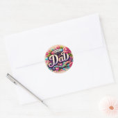 パパの誕生日ステッカー ラウンドシール (封筒)