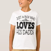 パパの誕生日パーティーを愛すクールる少年 Tシャツ (正面)