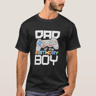 パパの誕生日ボーマッチングビデオゲーマー誕生 Tシャツ