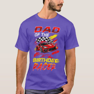パパの誕生日レーサーレースパーティーファミリーマッチー Tシャツ
