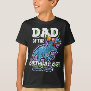 パパの誕生日少年マッチング家族の恐竜B Tシャツ