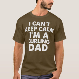 パパの誕生日 お父さんデー カーリングおじさん Tシャツ