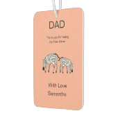 パパの誕生日、ハッピーシブラスカーマット カーエアーフレッシュナー (左)