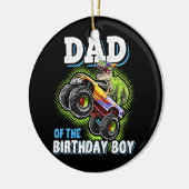 パパの誕生日・ボーイ恐竜怪獣トラック セラミックオーナメント (左)