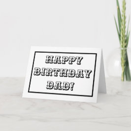 パパの誕生日、子供の文字色 カード