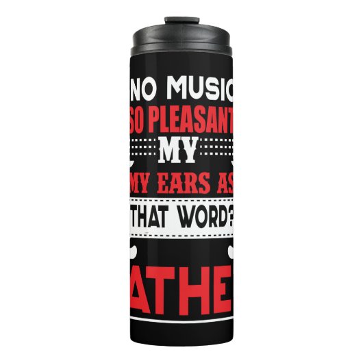 パパの贈り物No Music Is So Pleasant Father タンブラー (正面)