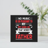 パパの贈り物No Music Is So Pleasant Father 招待状 (スタンド正面)