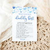 パパの赤ちゃんシャワーを知っ最高のたブルーバレンタイン 招待状