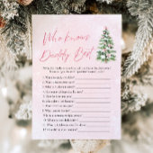 パパの赤ちゃんシャワー最高のゲームを知っているクリスマス 招待状