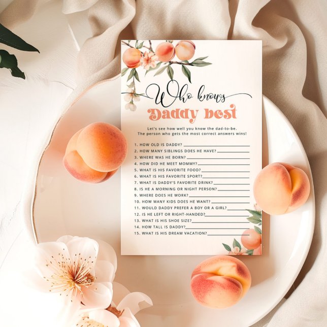 パパの赤ちゃんシャワー最高のゲームを知っている桃 (クリエイターアップロード済み)