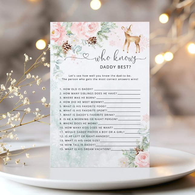 パパの赤ちゃんシャワー最高のゲームを知っている鹿 (クリエイターアップロード済み)